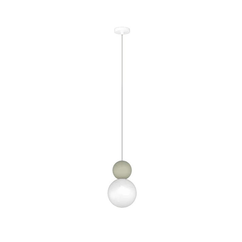 Lampada a sospensione con sfera vetro per cucina moderna lampadina G9