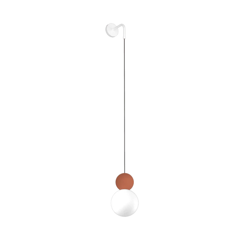 Applique pendente sfera vetro lampadina G9