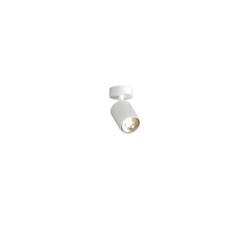 Faretto a spot moderno cilindro bianco orientabile lampadina GU10