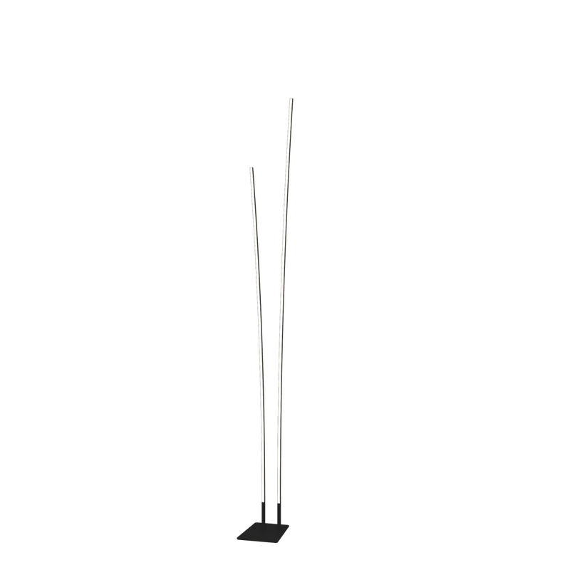 Piantana moderna 2 aste led 48W cct 3000K/4000K altezza 191cm