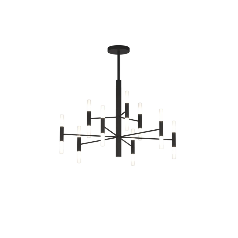 Lampadario design moderno in metallo e acrilico lampadina G9