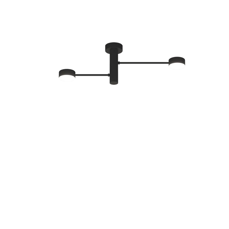 Plafoniera moderna 2 luci orientabili GX53 diametro 58cm