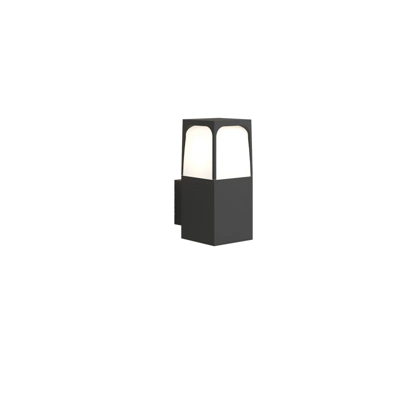 Applique da esterno moderna antracite o corten lampadina E27 ip54
