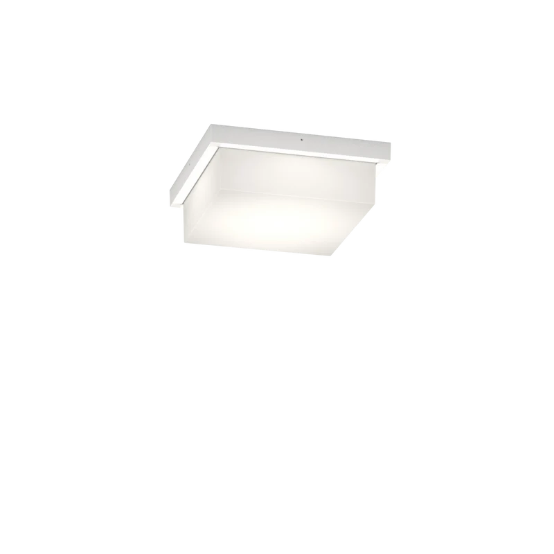 Plafoniera da esterno bianca quadrata lato 25cm ip54