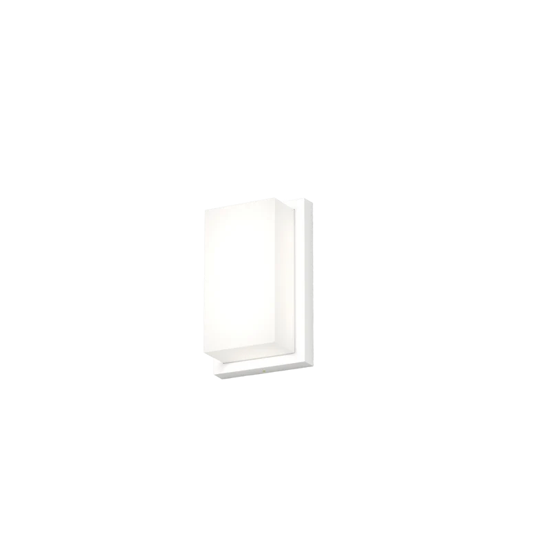 Applique da esterno rettangolare bianca altezza 24cm ip54