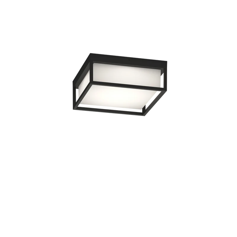 Plafoniera da esterno quadrata moderna alluminio protezione ip54