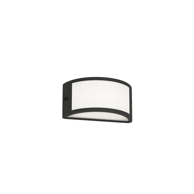 Applique da esterno in alluminio design curvo protezione ip65