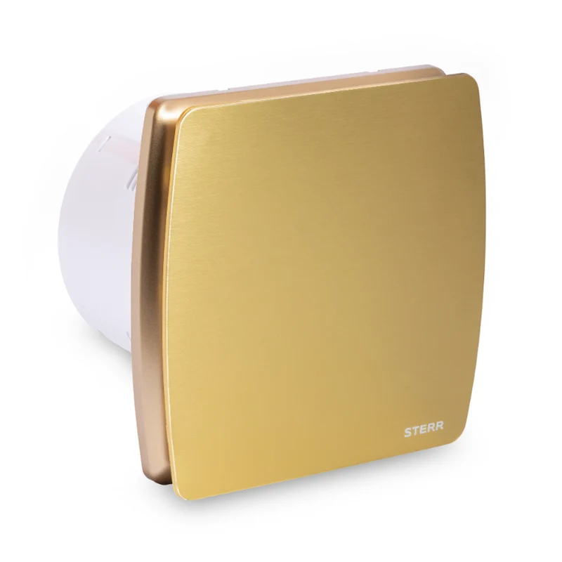 STERR LFS150-QZH - 150 mm Aspiratore da Bagno, con sensore umidità, 240 m³/h, Oro