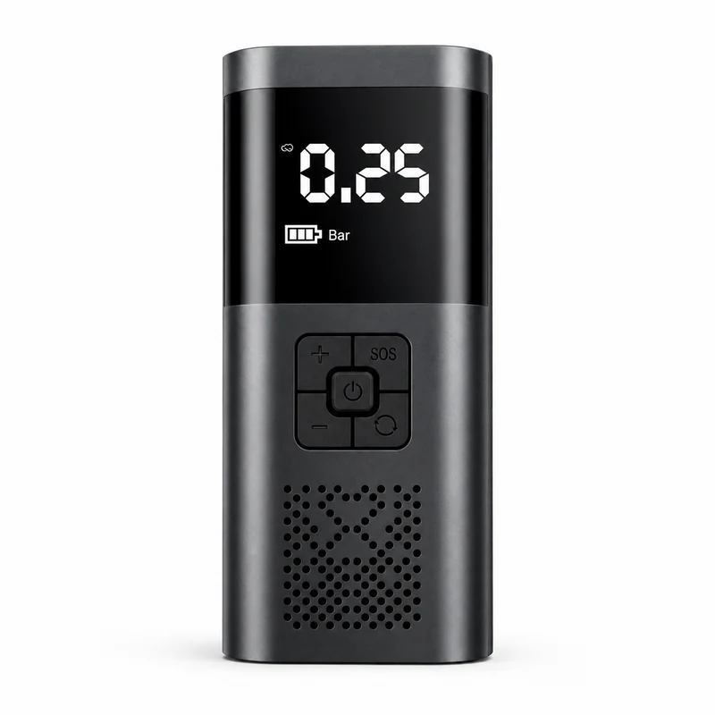 Mini Compressore Aria Portatile 150 PSI Wireless LCD USB 2000mAh