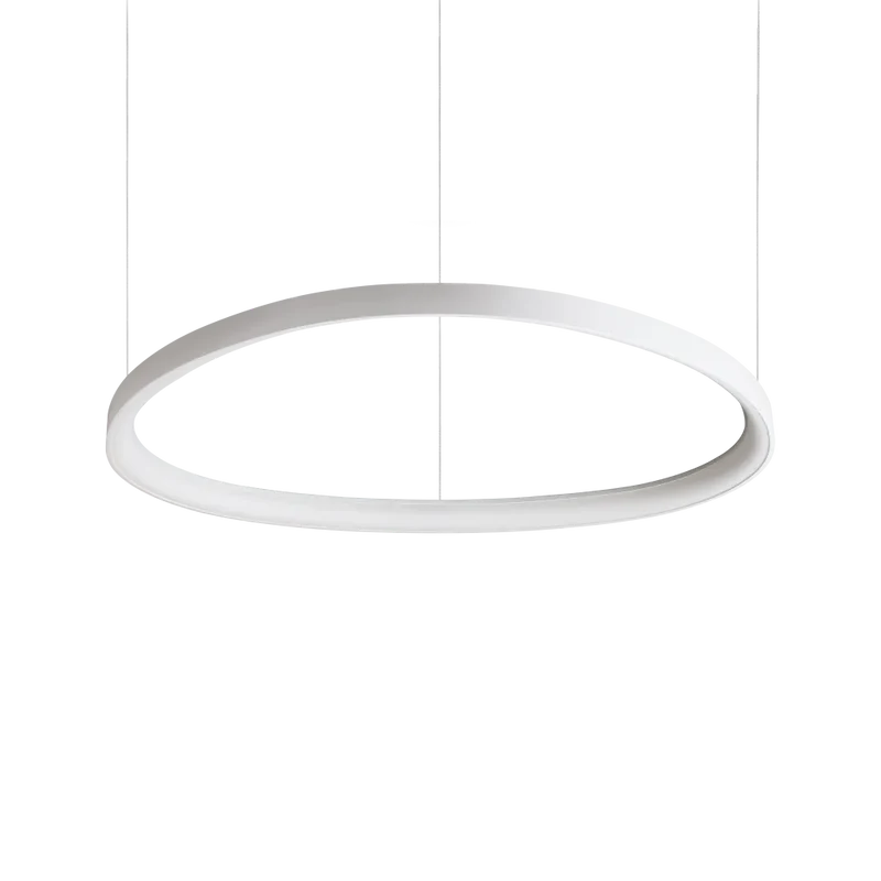 Sospensione moderna bianca in metallo con led