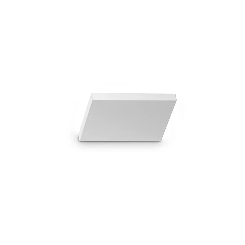 Applique moderna bianca in alluminio con led