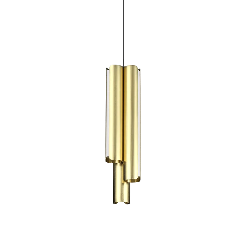 Sospensione 3 luci a cilindro led moderna