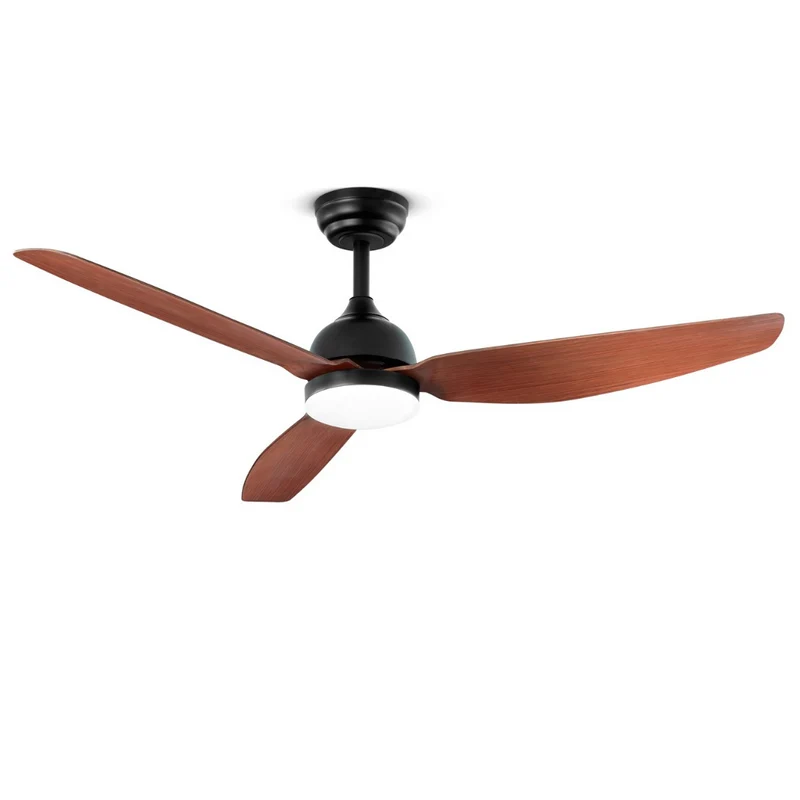 Ventilatore da soffitto pale legno noce scuro telecomando incluso
