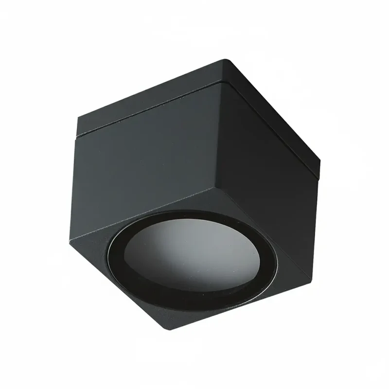 Faretto soffitto per esterno quadrato in alluminio ip65