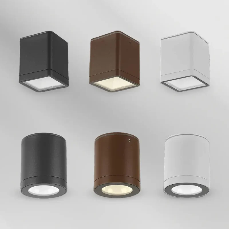Faretto soffitto da esterno led 3000k bianco antracite ruggine moderno