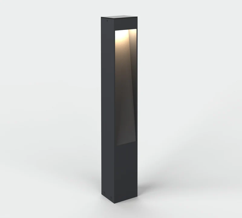 Paletto da giardino colore antracite led