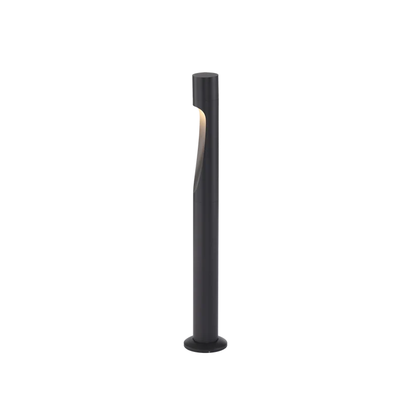 Palo da giardino antracite moderno in alluminio da esterno led 5,5w