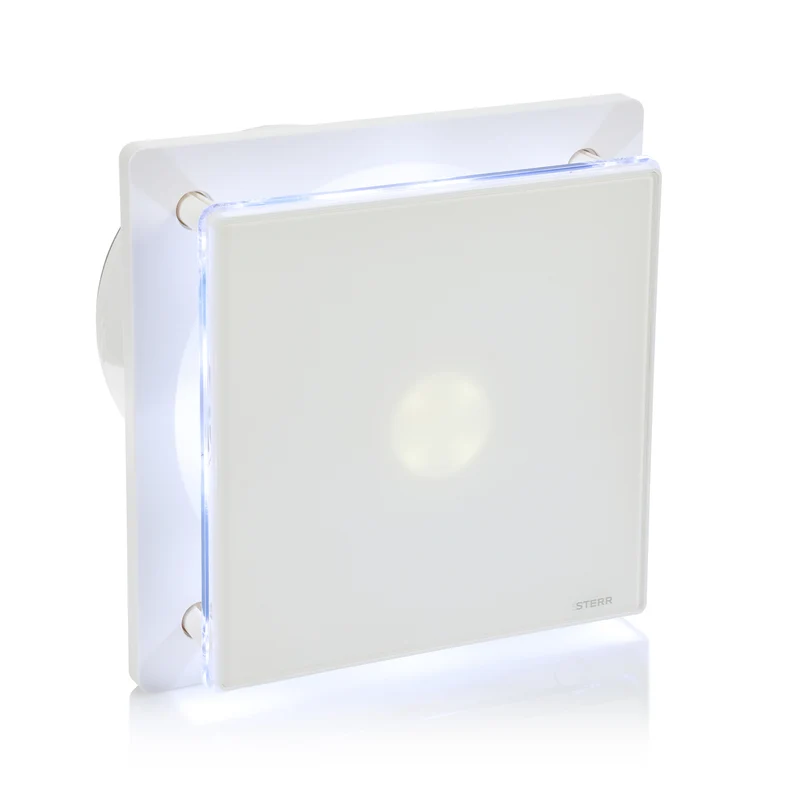 STERR BFS150LT – 150 mm Aspiratore da Bagno, LED + Timer, 250 m³/h, Bianco