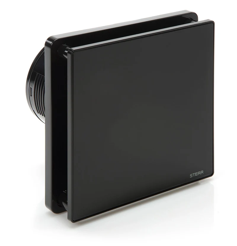 STERR BFS100-MB – 100 mm Aspiratore da Bagno, 90 m³/h, Nero Opaco