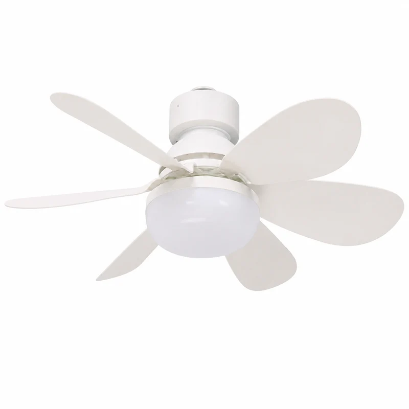 Ventilatore da Soffitto LED E27 16W con Telecomando e 6 Pale