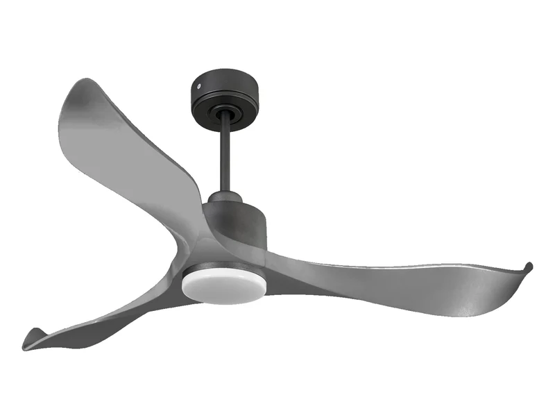 Ventilatore da soffitto Reversibile Termostato Dimmabile Wifi Motore CC Tetti inclinati Telecomando Luce a tre toni Memoria