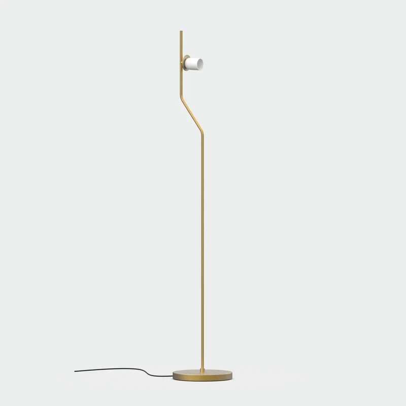 Piantana da terra elegante e moderna oro o nera