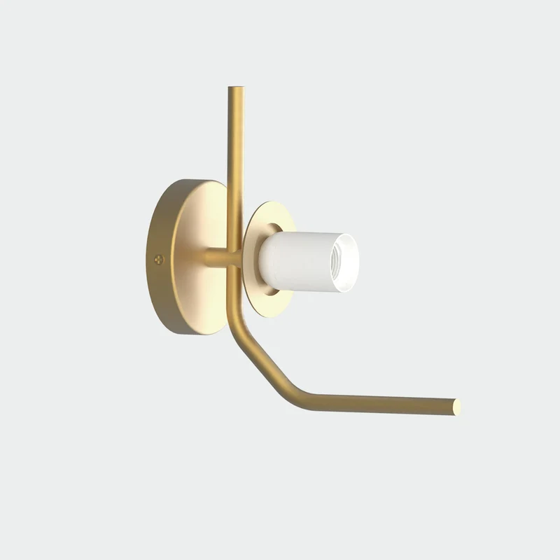 Applique da parete oro o nera con sfera di vetro