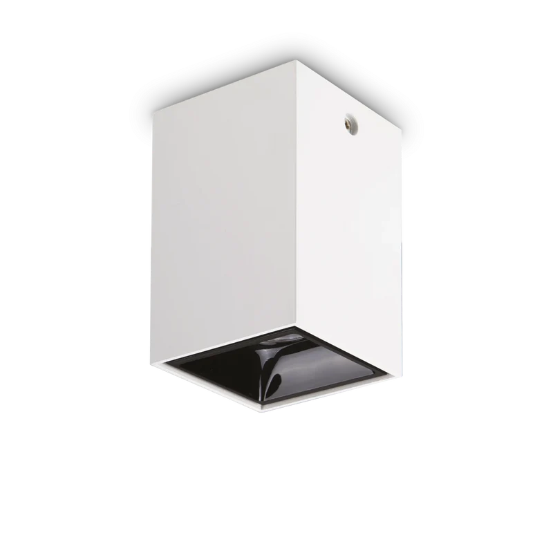 Faretto da incasso in metallo bianco quadrato led 3000k