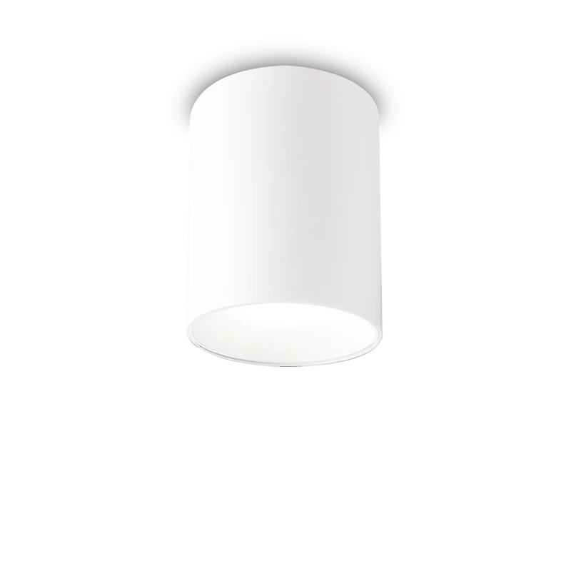 Faretto soffitto diametro 9cm o 10cm in metallo cilindro bianco 3000K