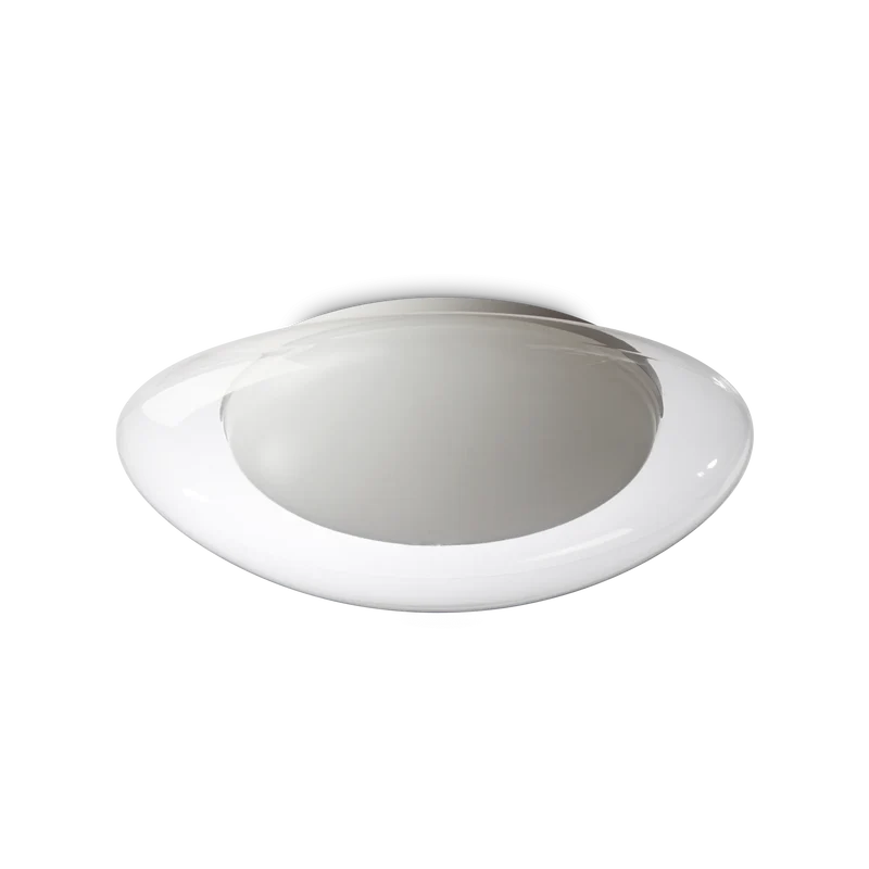 Applique da parete per bagno led doppio diffusore opale e trasparente