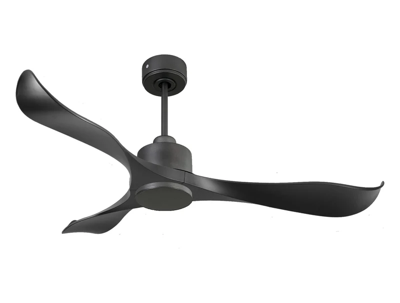 Ventilatore da soffitto Reversibile Termostato Wifi Motore CC Tetti inclinati Telecomando Adattatore 2/3 lame Hypersilence Memoria