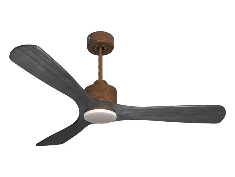 Ventilatore da soffitto Reversibile Termostato Dimmabile Wifi Motore CC Tetti inclinati Telecomando Luce a tre toni Hypersilence Memoria