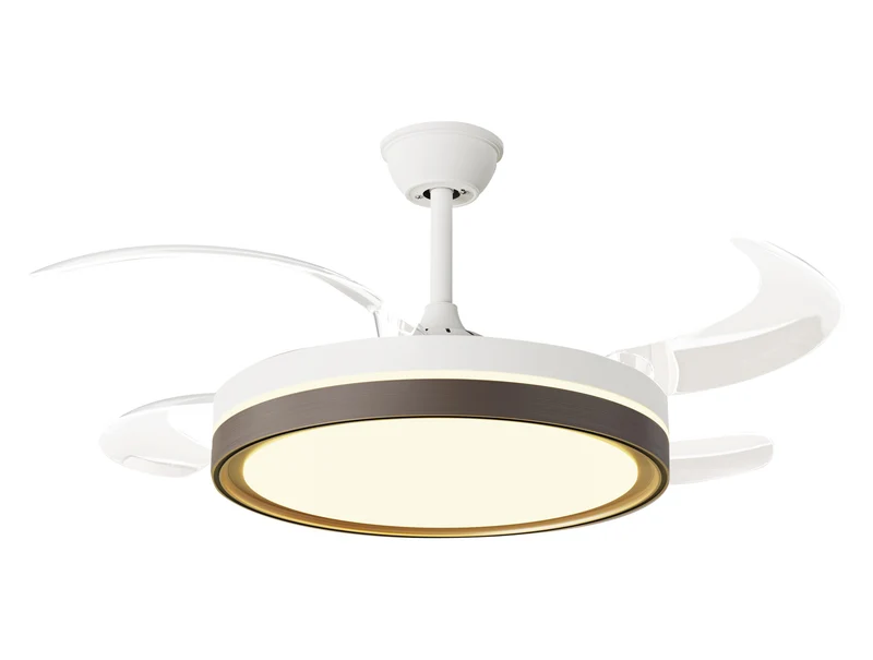 Ventilatore da soffitto retrattile con luce LED e timer