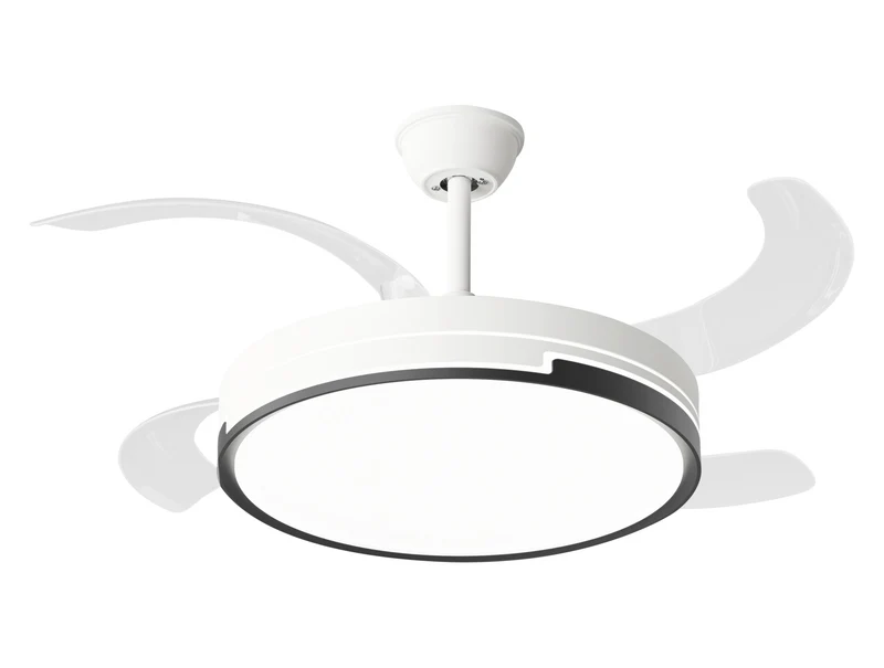 Ventilatore da soffitto retrattile con luce LED e timer