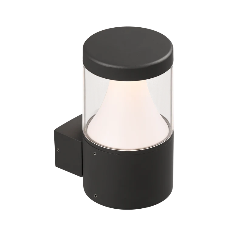 Applique da esterno nero luce diffusa