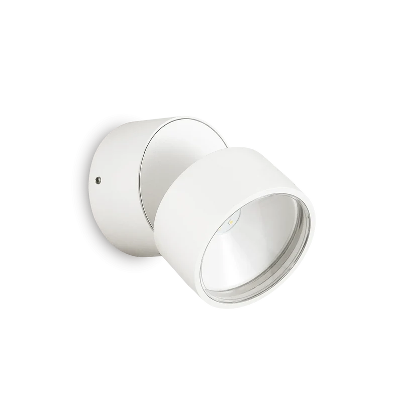 Lampada da parete con led inclinabile bianca esterno