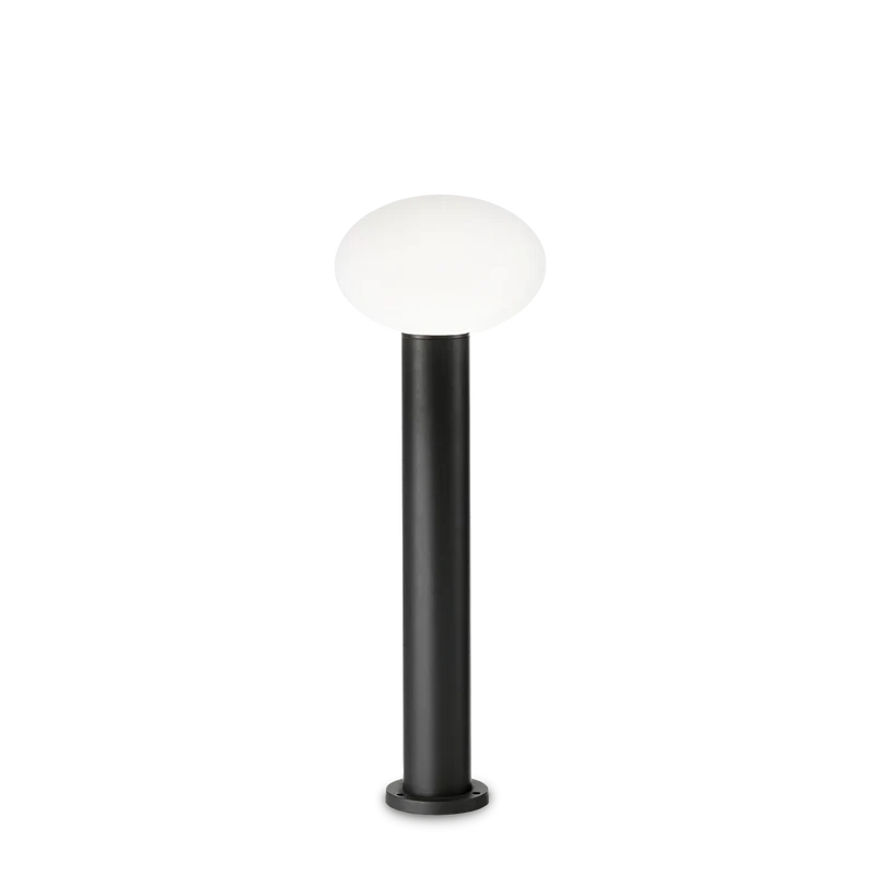 Paletto da esterno colore nero moderno altezza 60cm