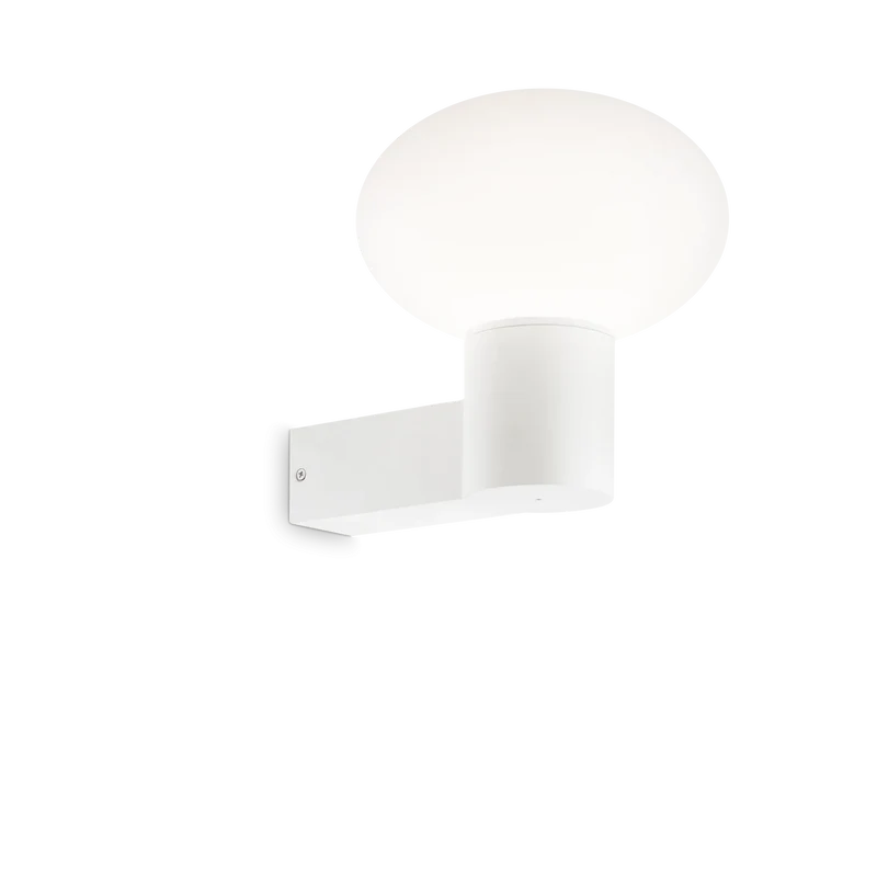Applique da parete per esterno bianco lampadina E27