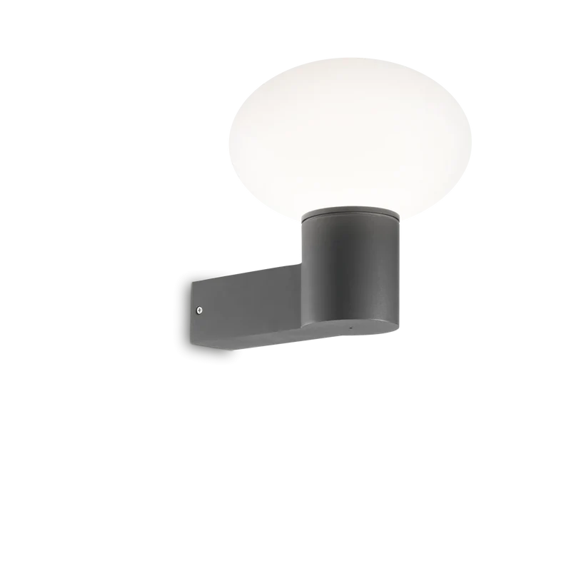 Lampada da parete per esterno antracite