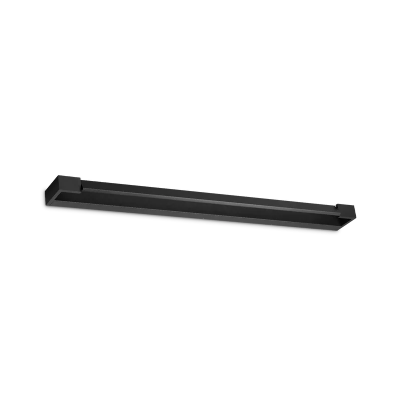 Lampada da parete led metallo nero interno larghezza 45cm 60cm o 90cm