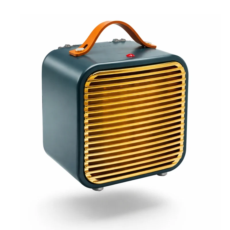 Stufa Elettrica Vintage Compatta 1200W a Basso Consumo Termoventilatore