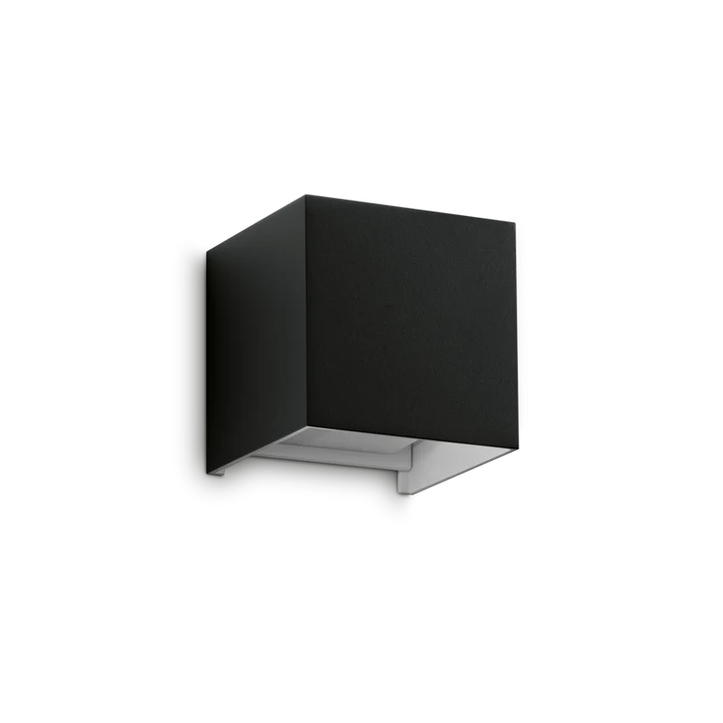 Applique da esterno nera moderna in alluminio ip54 led 3000k o 4000k