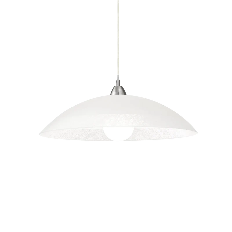 Lampadario per cucina serigrifato e sabbiato diametro 50cm
