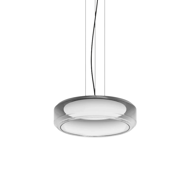 Sospensione moderna vetro sfumato fumee led 3000k