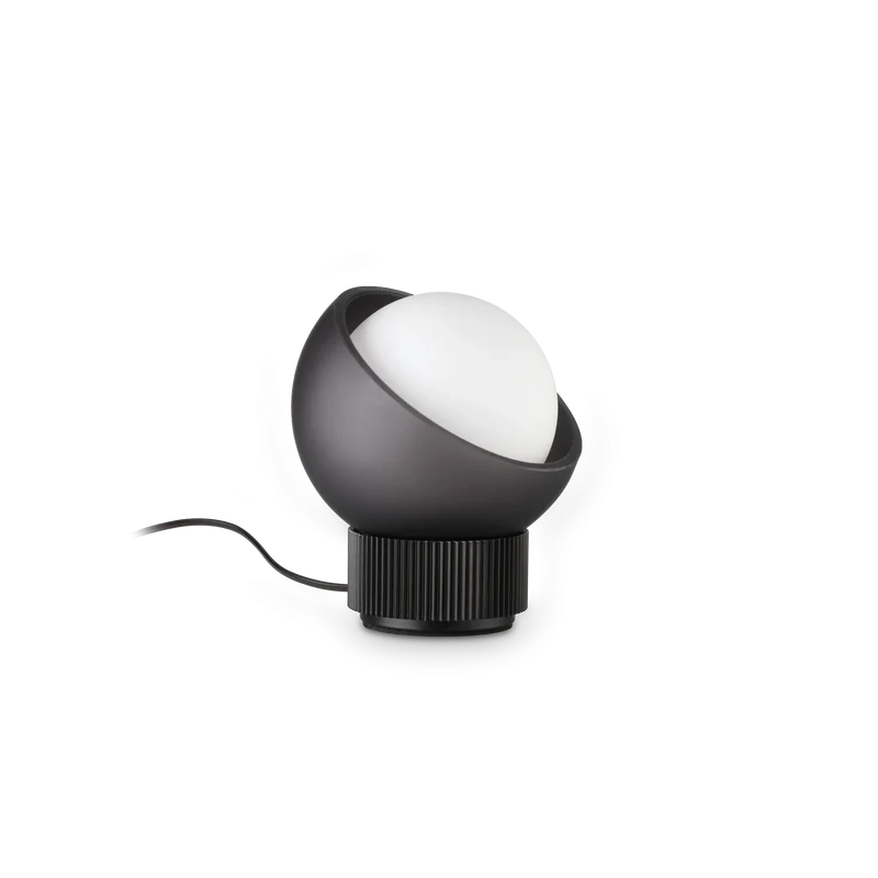 Lampada da tavolo in metallo altezza 13cm ottone o nera