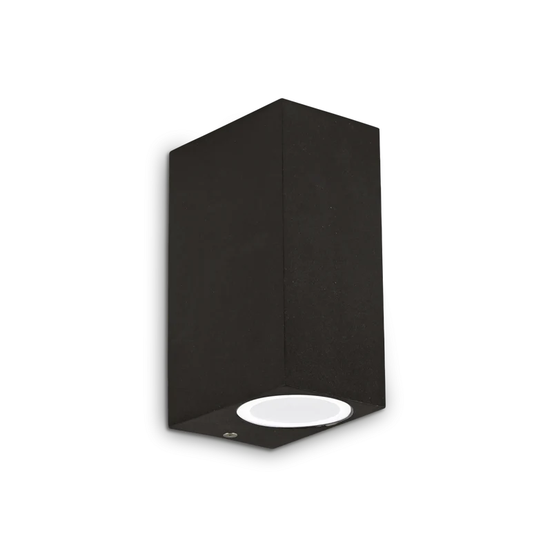 Applique nera da esterno biemissione 2 lampadine G9