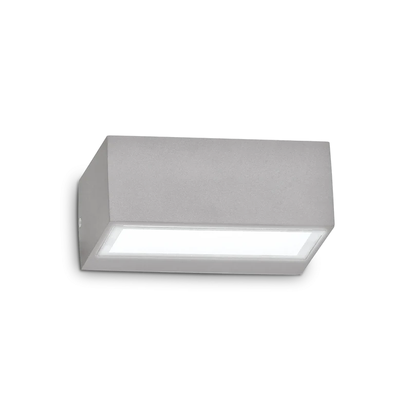 Applique esterno colore grigio lampadina G9 rettangolo