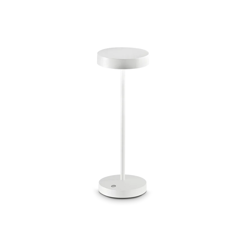 Lampada tavolo bianca in alluminio led