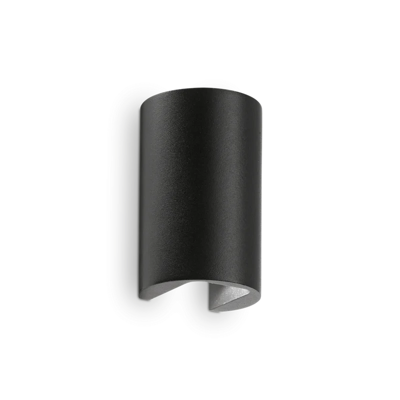 Applique biemissione led per esterno nera in alluminio