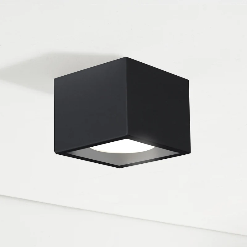 Faretto da soffitto singolo moderno sabbia nero bianco larghezza 10cm